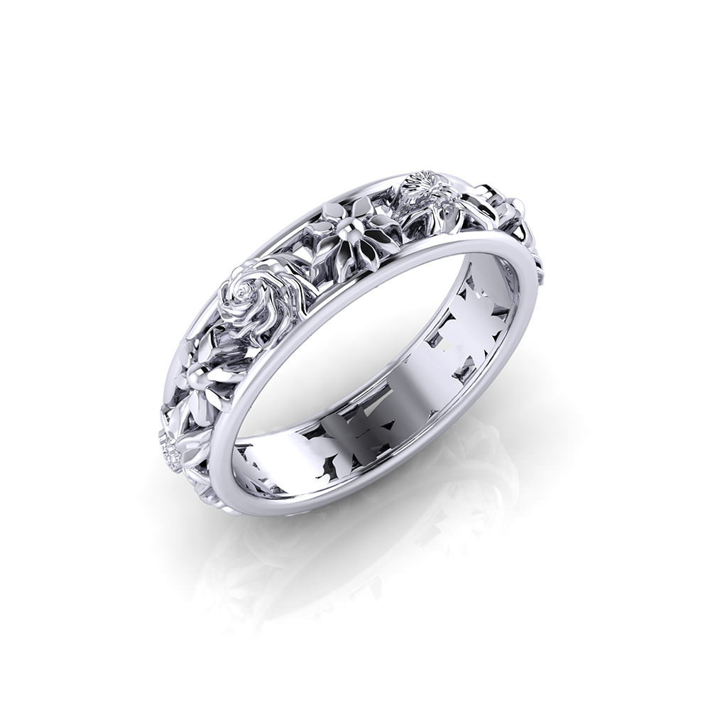 Design Wedding Ring
 La s Floral Wedding Ring