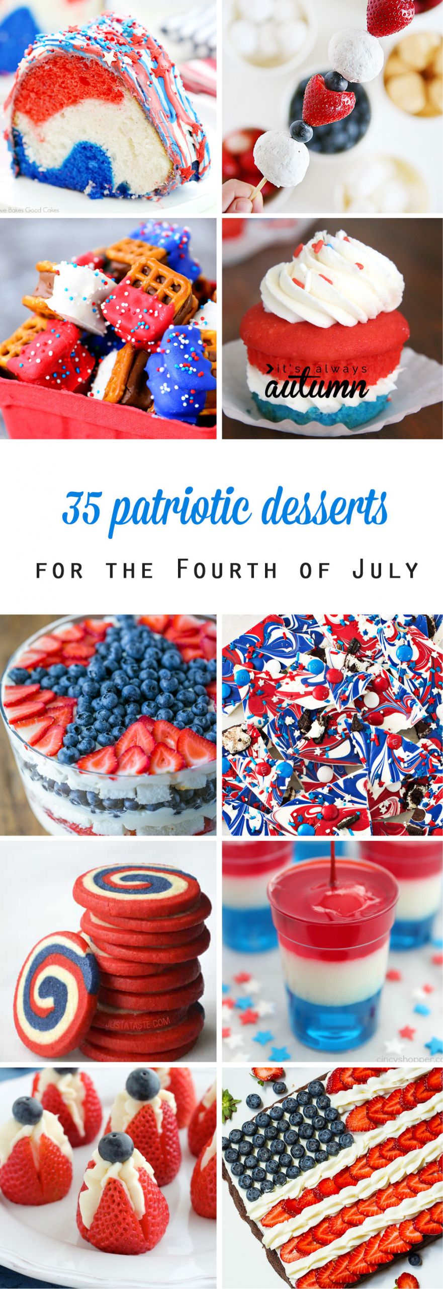 Desserts For 4Th Of July Party
 20 red white and blue desserts for the Fourth of July