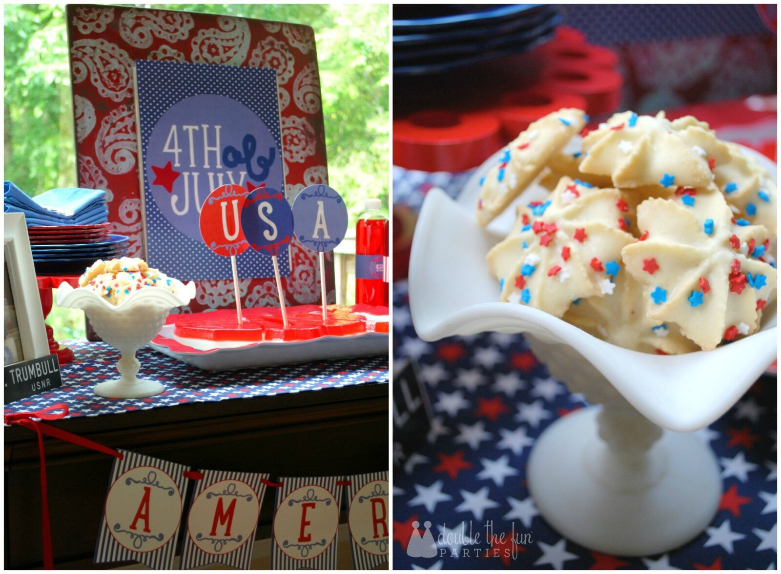 Desserts For 4Th Of July Party
 My Parties Home of the Brave 4th of July Dessert Table