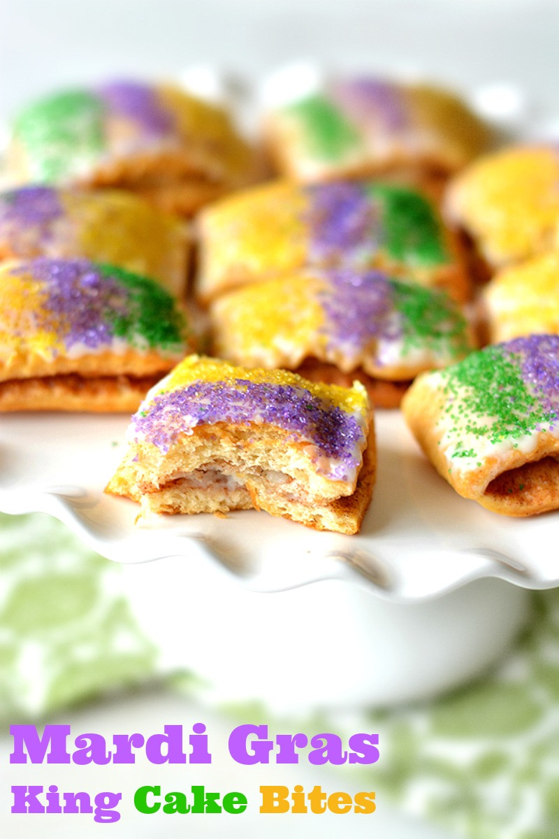 Desserts For Mardi Gras
 King Cake Bites Mardi Gras Desserts