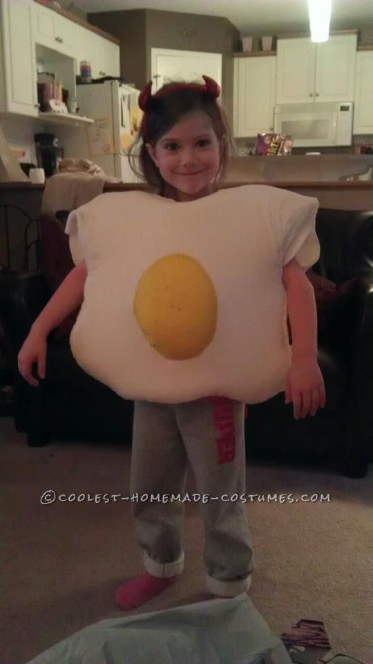 Deviled Egg Costume DIY
 Deviled eggs Halloween costumes and Costumes on Pinterest