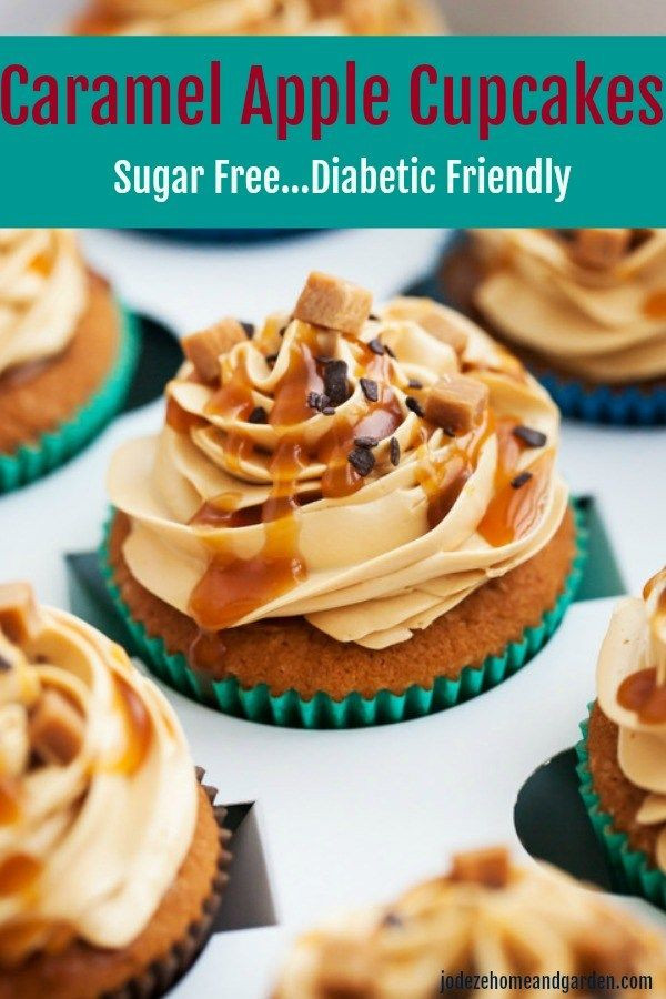 Diabetic Cupcake Recipes
 Caramel Apple Cupcakes Sugar Free Diabetic Friendly