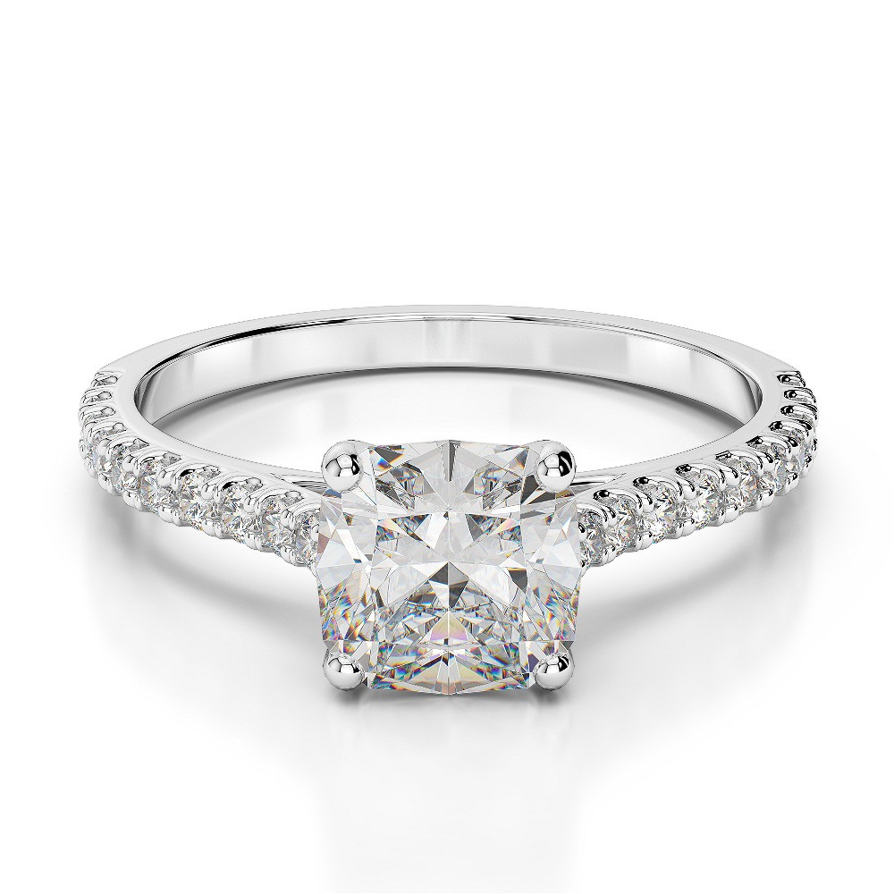 Diamond Cushion Cut Engagement Rings
 1 00 CARAT CUSHION CUT D VS2 DIAMOND SOLITAIRE ENGAGEMENT