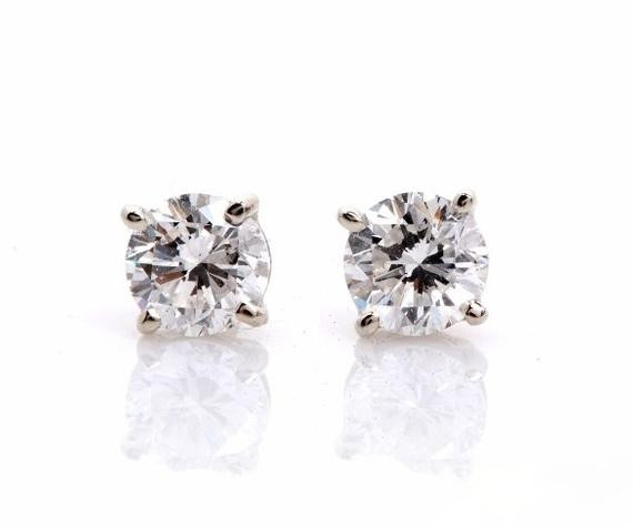 Diamond Earring Sale
 SALE Diamond Stud earrings Solitaires 1 00 carat 14K