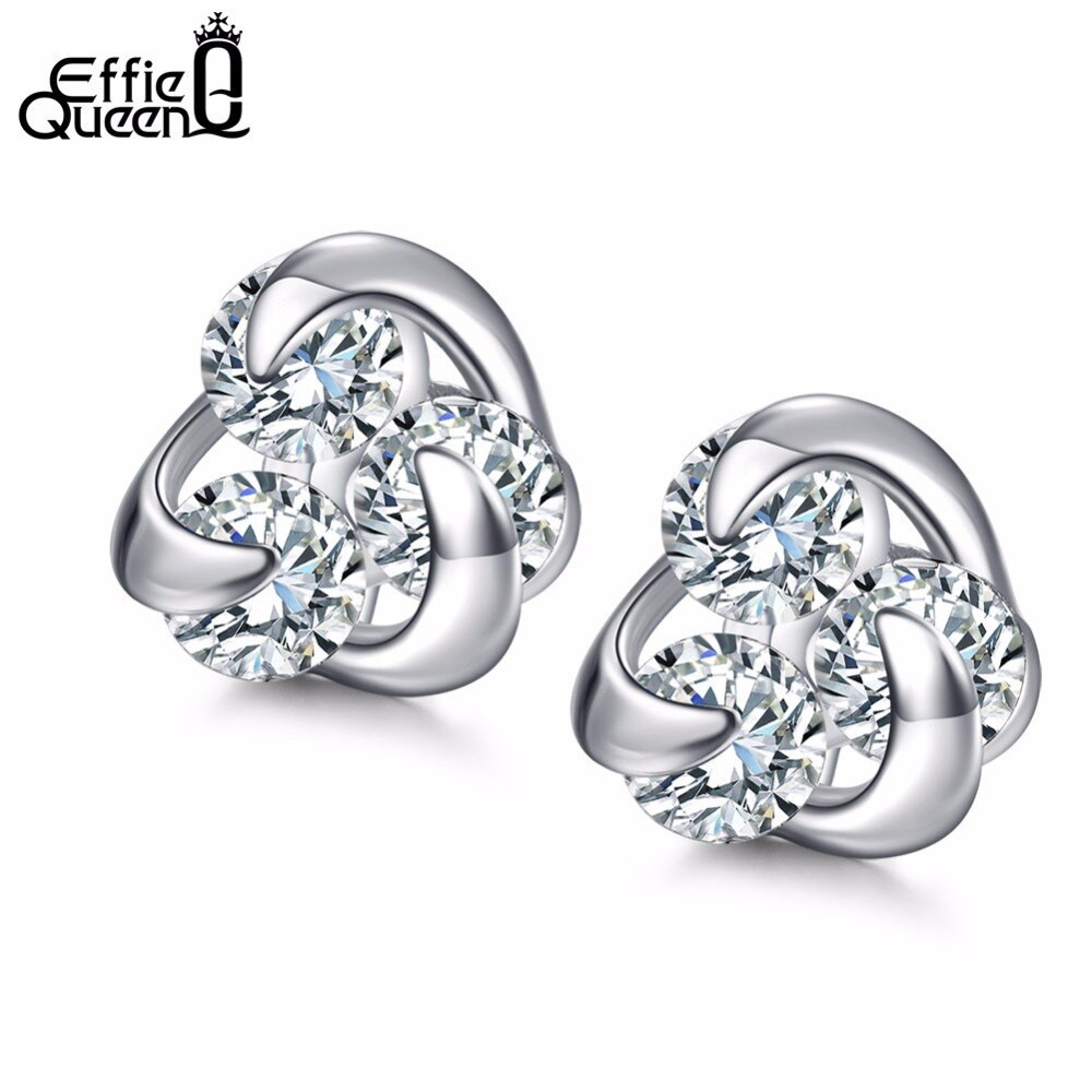 Diamond Earring Sale
 Hot Sale 8mm CZ Diamond Small Cute Jewelry Stud Earrings