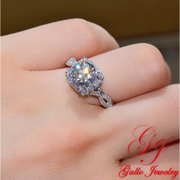 Diamond Infinity Engagement Ring
 eng diamond halo infinity engagement ring
