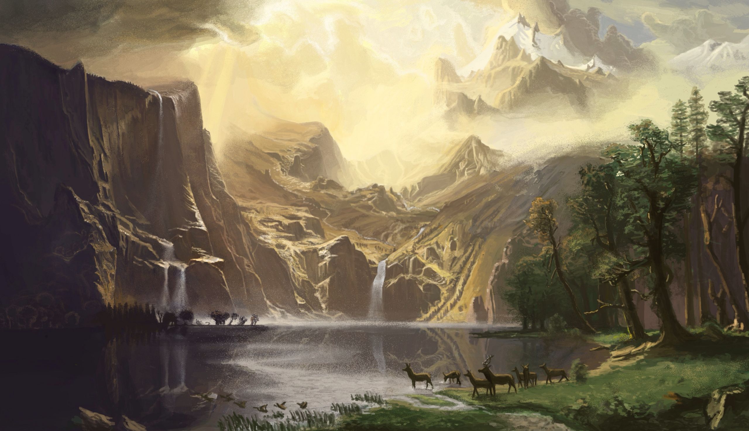 30 Insanely Gorgeous Digital Landscape Painting - Home, Family, Style