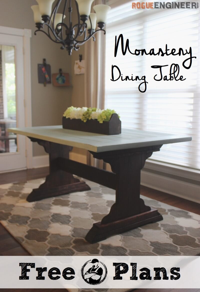 Dining Table DIY Plans
 Monastery Dining Table Free DIY Plans  Rogue Engineer