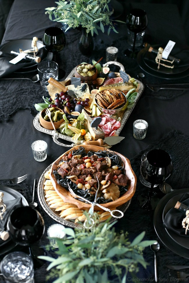 Dinner Ideas For Dinner Party
 Halloween Themed Dinner Party in Black Celebrations at Home