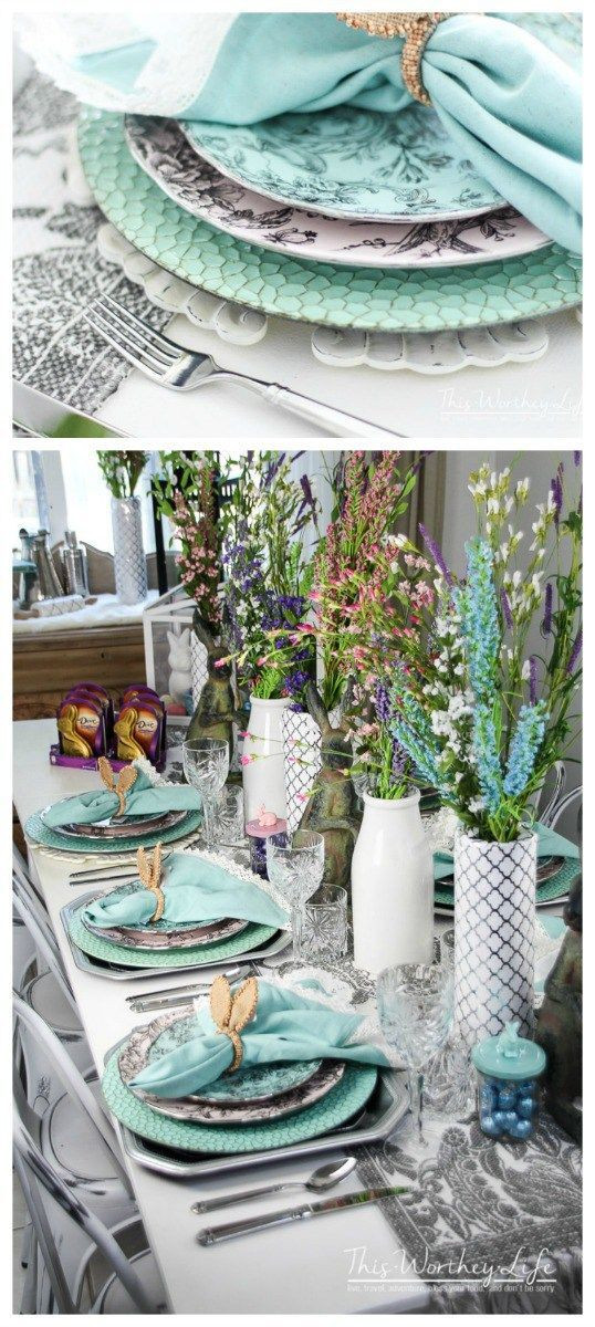 Dinner Party Decorating Ideas On A Budget
 Plan the perfect Spring party with this elegant tablescape