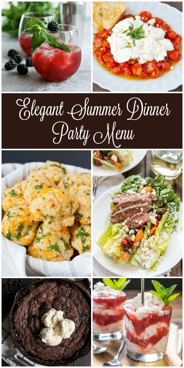 Dinner Party Ideas For Summer
 Summer Dinner Party Menus