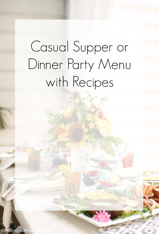 Dinner Party Menu Ideas For 6
 Casual Dinner Party Menu & Recipes Celebrations at Home