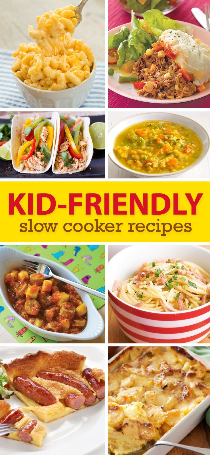 Dinner Recipes Kids Love
 Slow Cooker Meals For Kids