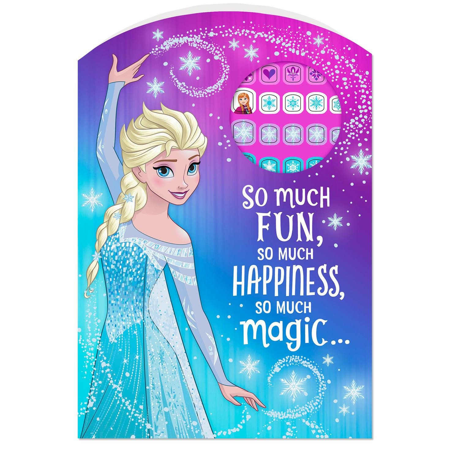 Disney Birthday Cards
 Disney Frozen So Much Fun Birthday Card With Fingernail