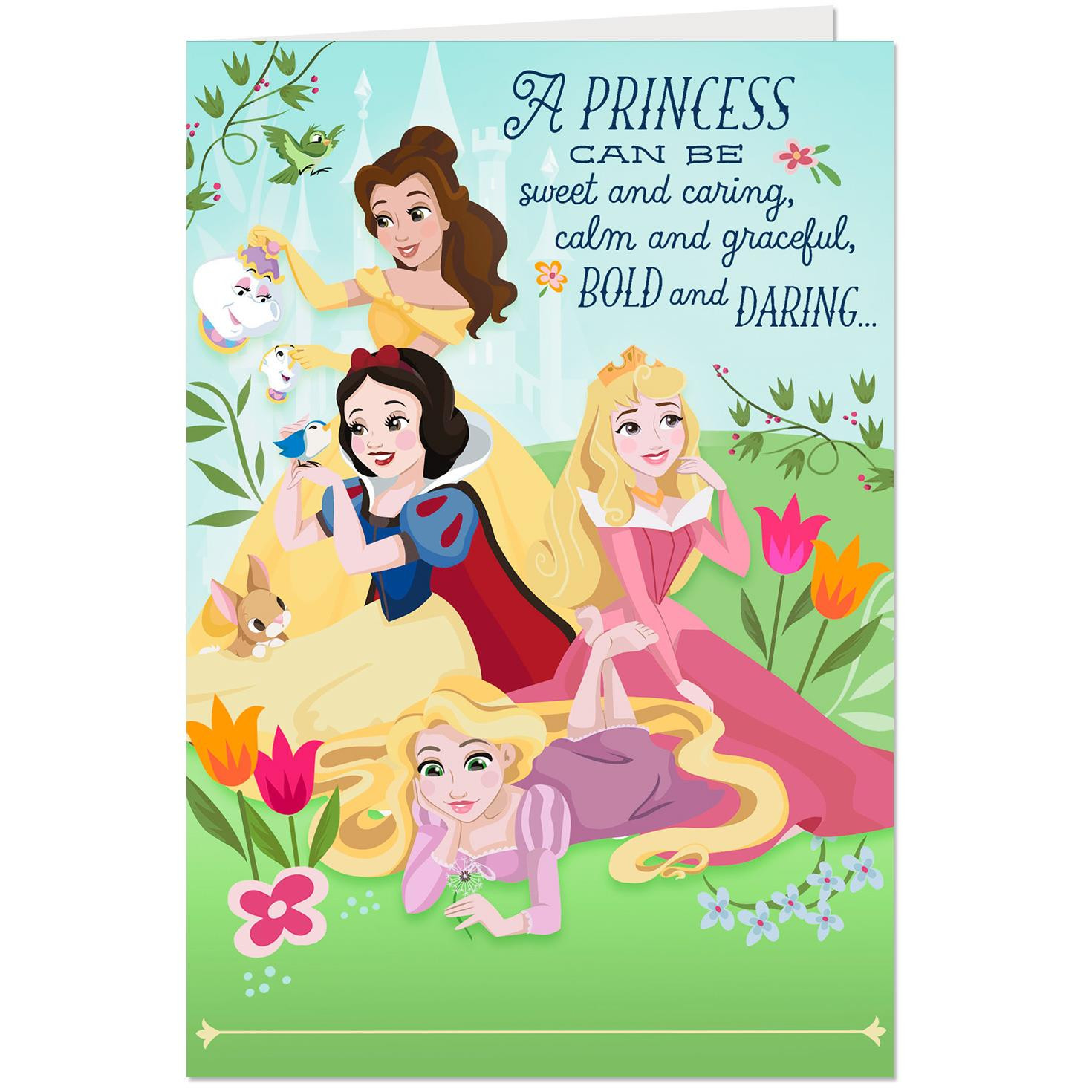 Disney Birthday Cards
 Disney Princesses Royally Fun Musical Birthday Card