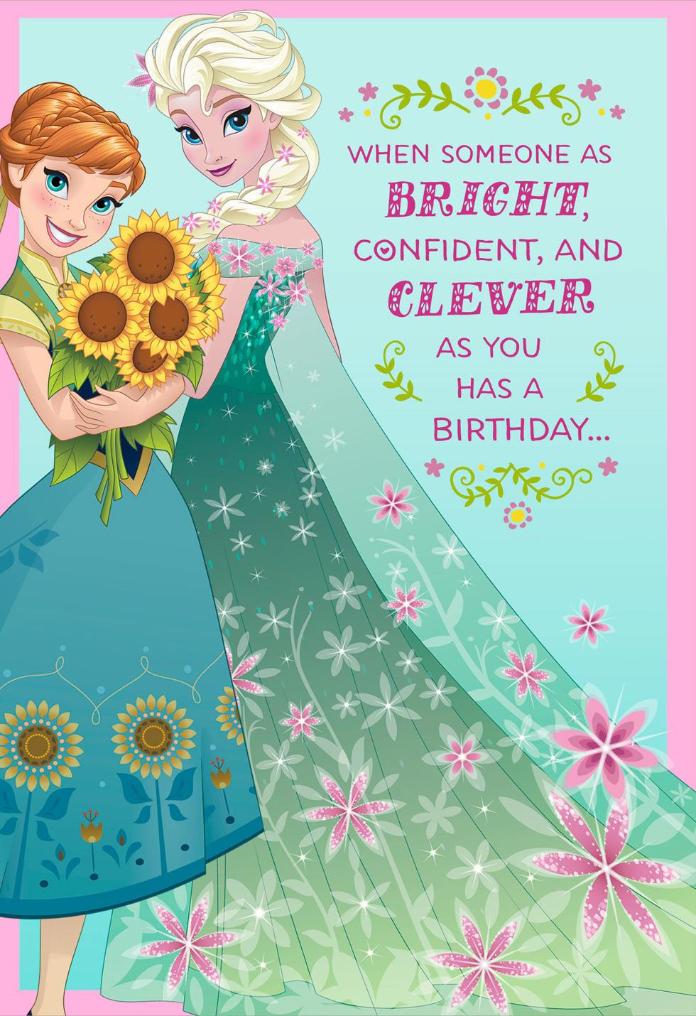 Disney Birthday Cards
 Disney Frozen Best Day Ever Musical Birthday Card