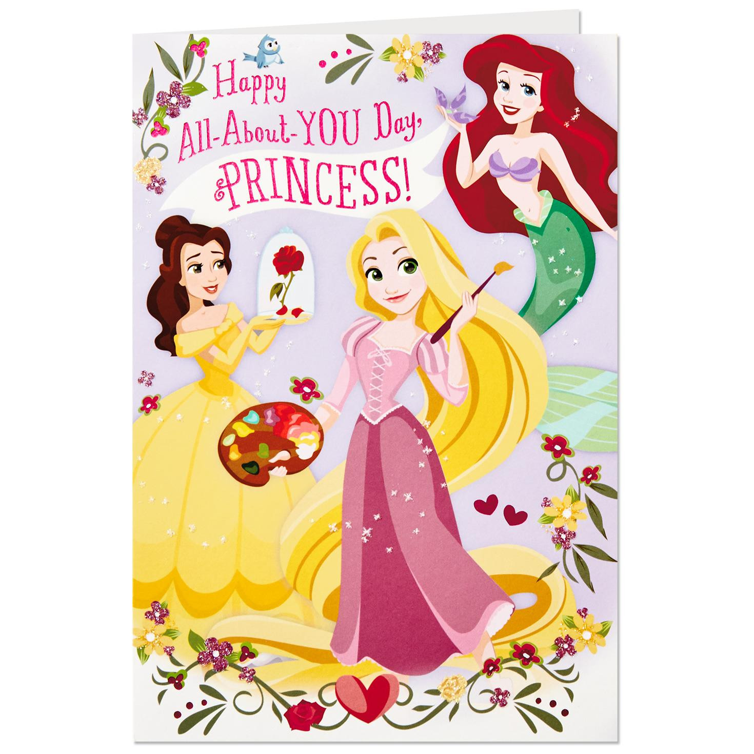 Disney Birthday Cards
 Disney Princess All About You Birthday Card With Door