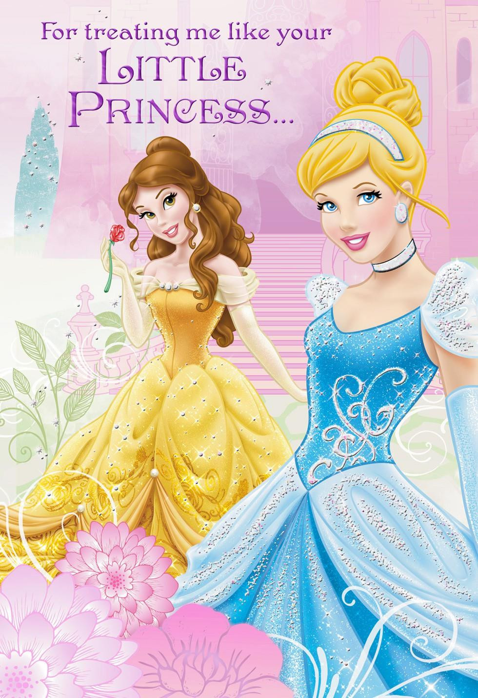 Disney Birthday Cards
 Disney Princesses Father s Day Card from Granddaughter