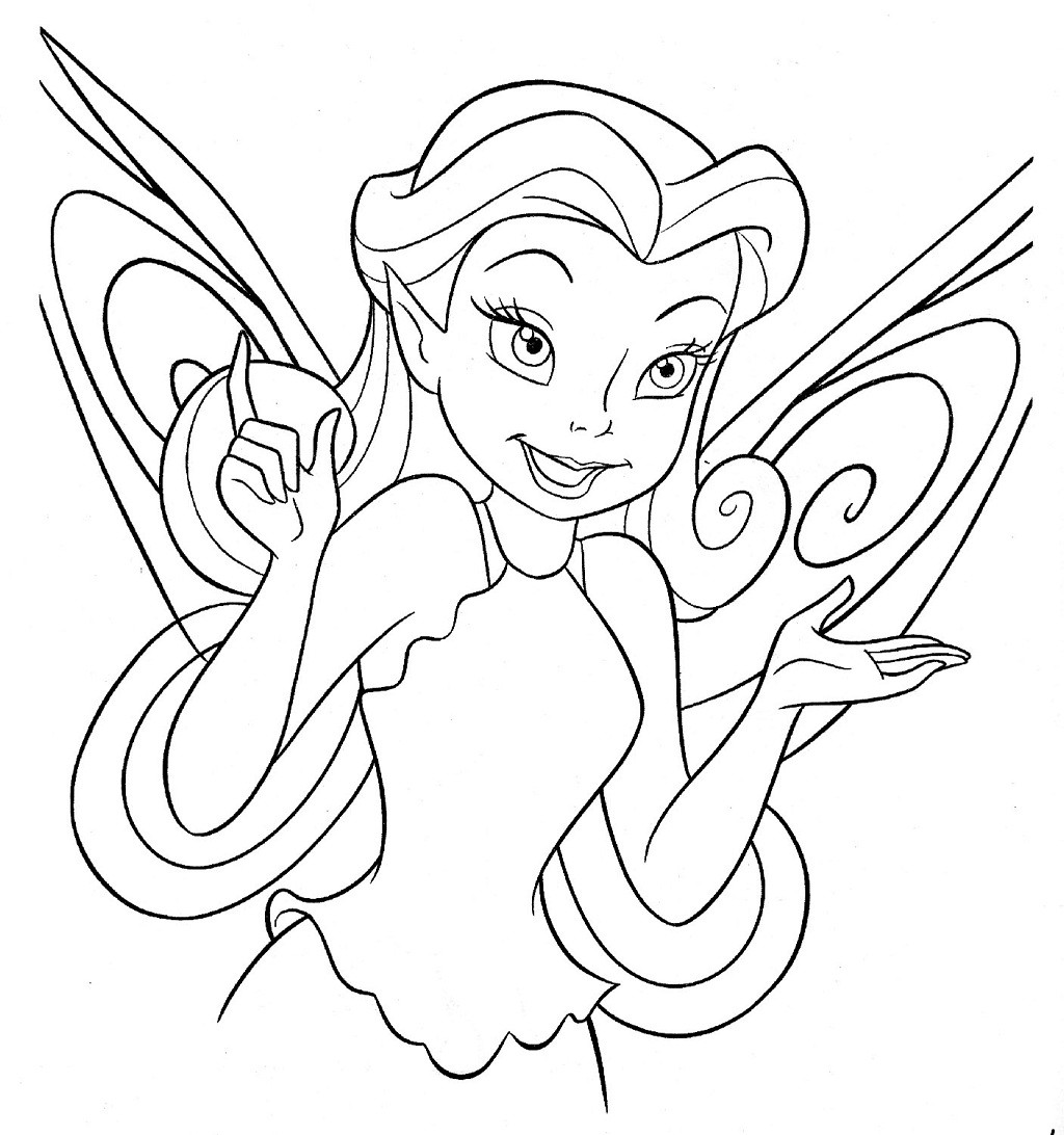 Disney Coloring Pages For Kids
 Disney Fairy coloring pages