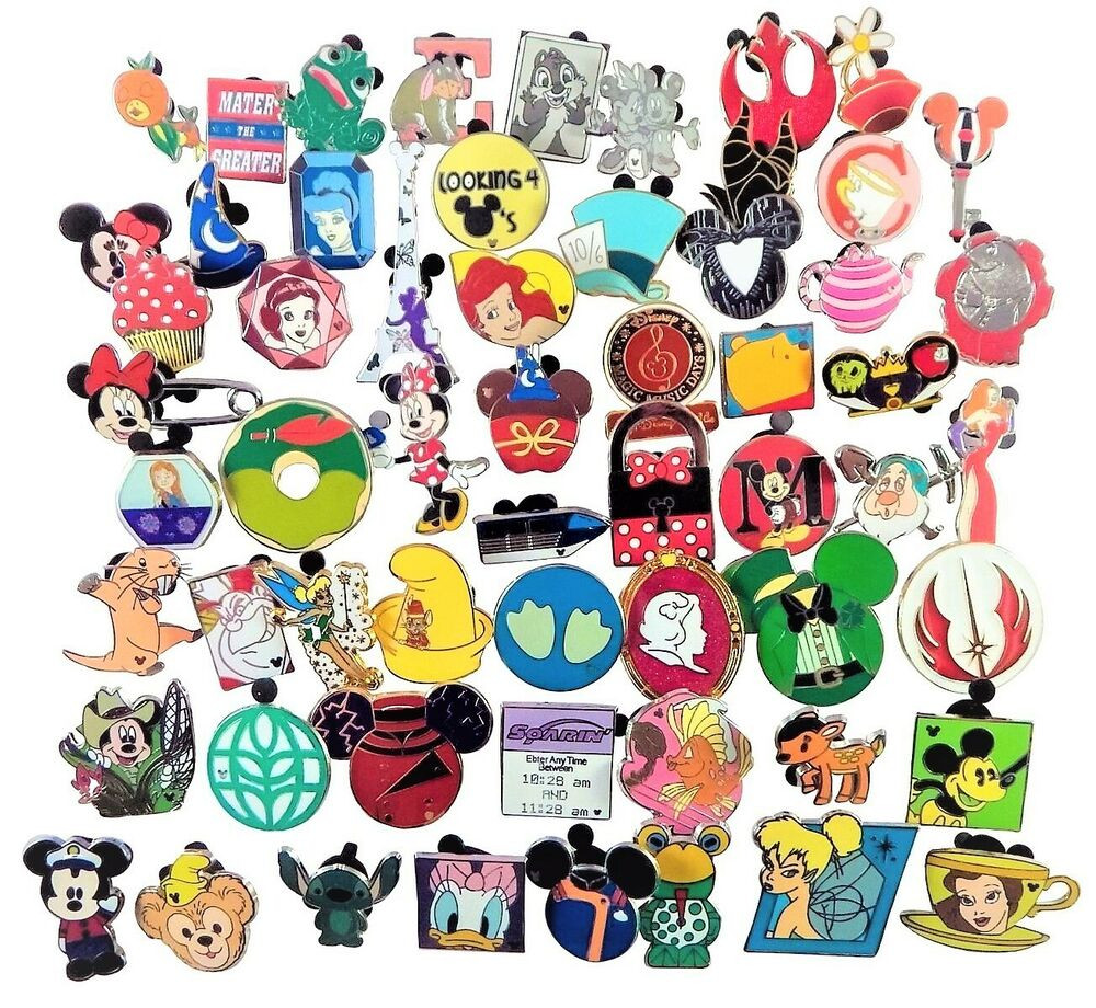 Disney Pins
 Disney Pin Trading 100 Assorted Pin Lot Brand NEW Pins