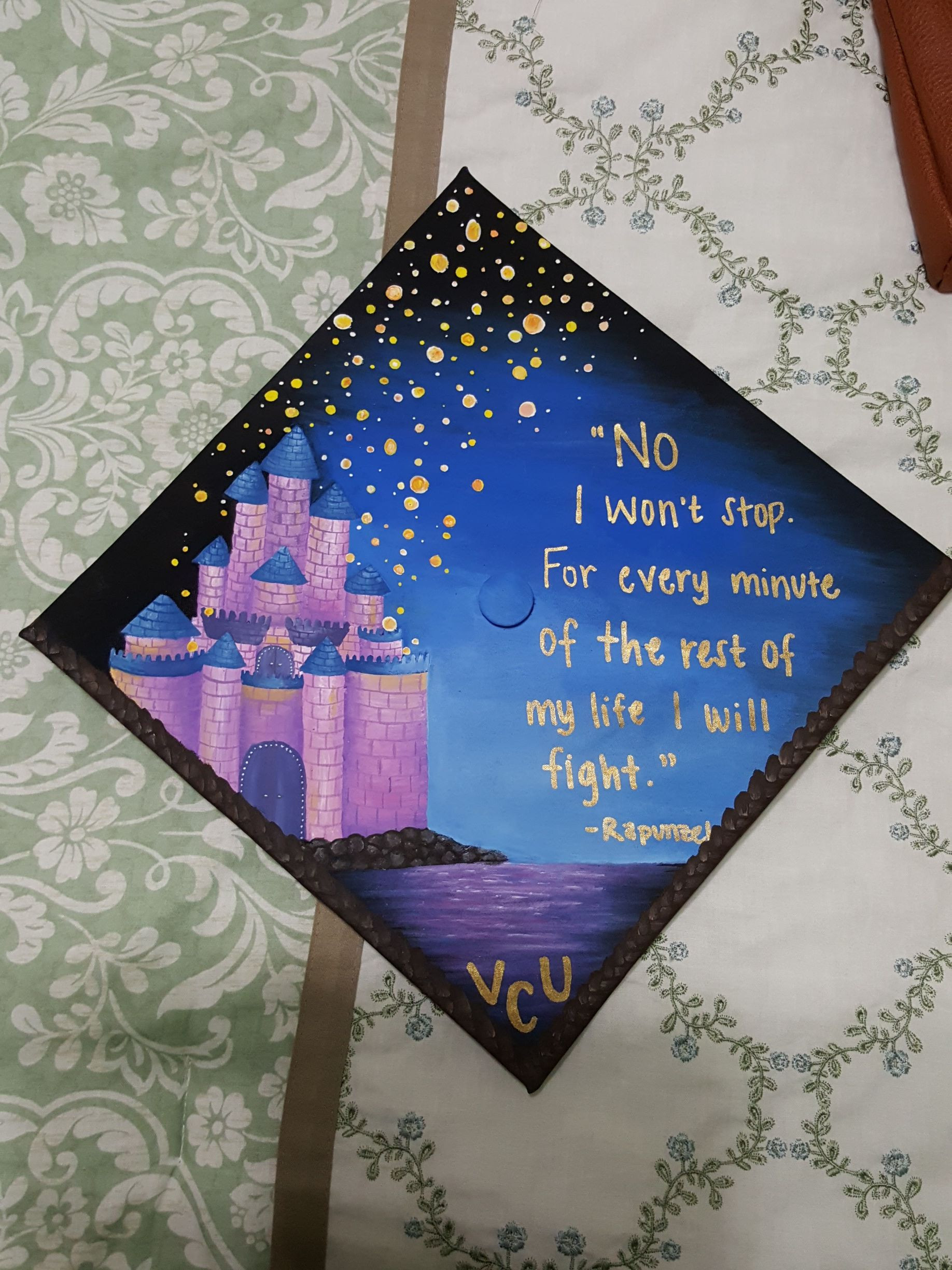 Disney Quotes For Graduation
 Graduation Cap Decoration Disney Tangled Rapunzel