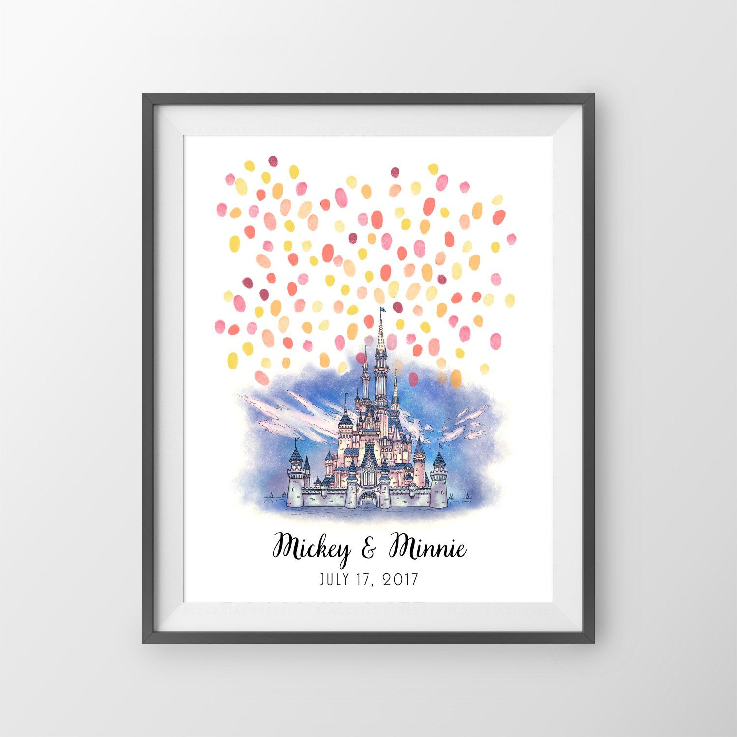 Disney Wedding Guest Book
 Disney Castle Wedding Guest Book Disneyland and