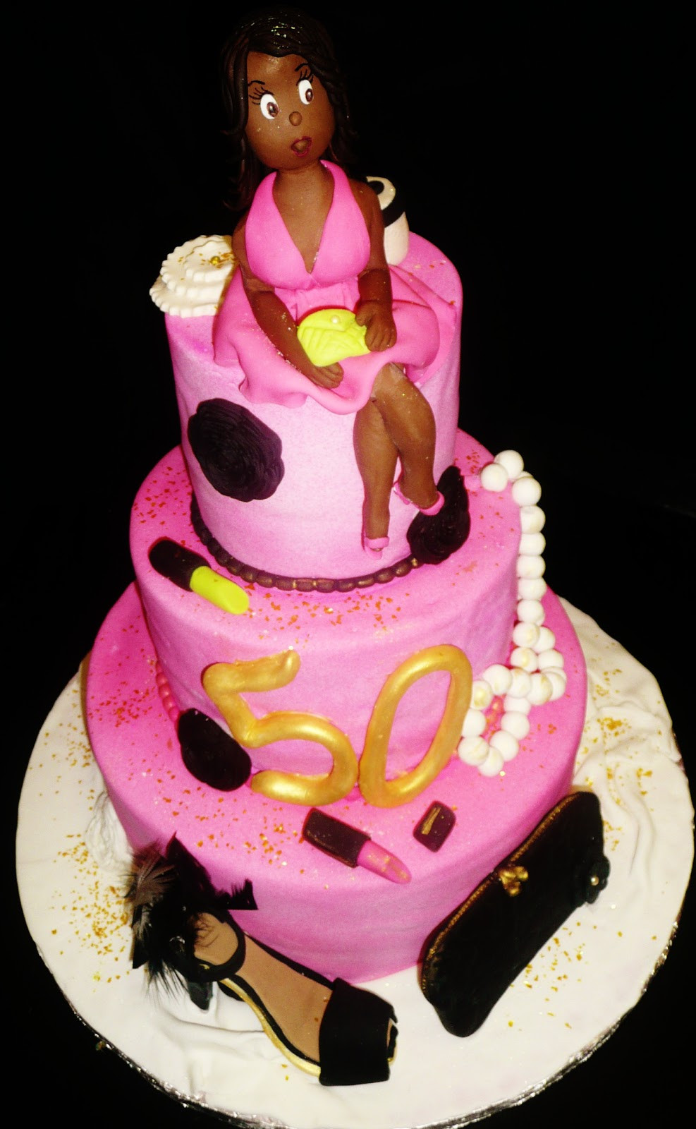 Diva Birthday Cakes
 Baking with Roxana s Cakes 50th Birthday Cake "Diva themed"