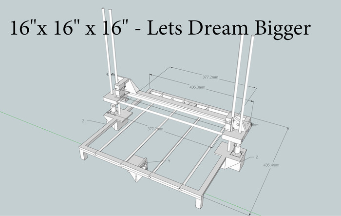 DIY 3D Printer Plans
 DIY 3D Printing Zion16 low cost large print volume DIY 3d