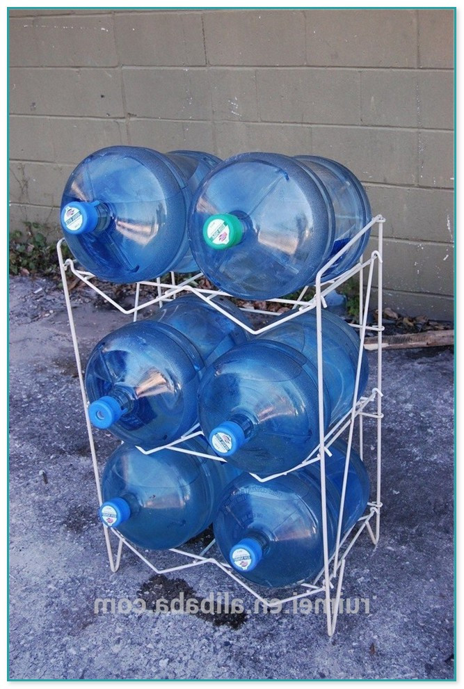 DIY 5 Gallon Water Bottle Rack
 Diy 5 Gallon Water Jug Rack