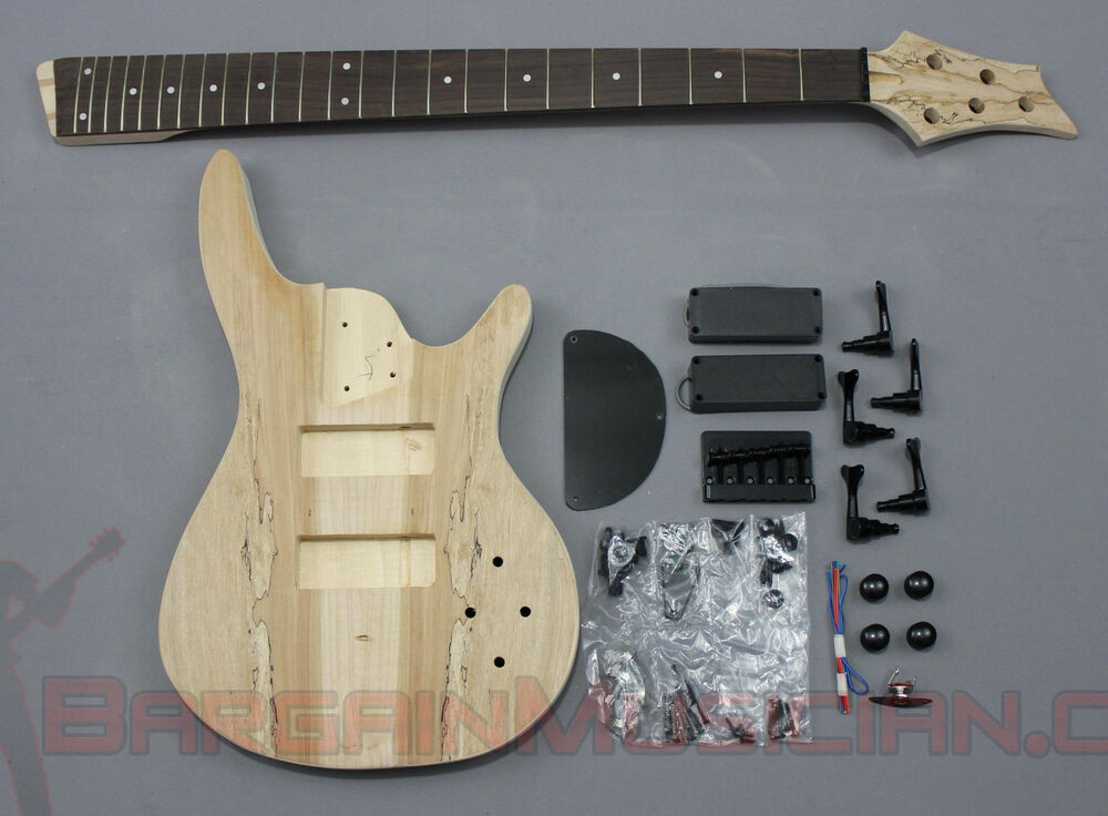 DIY 5 String Bass Guitar Kit
 Bass 5 String Body Style DIY Unfinished Project Luthier