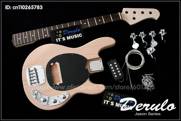 DIY 5 String Bass Guitar Kit
 DIY 5 strings Electric Bass Guitar Kit Bolt Solid