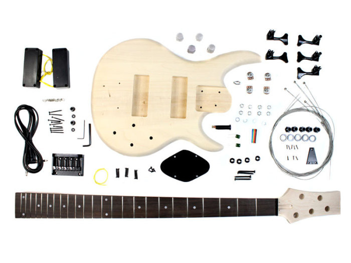 DIY 5 String Bass Guitar Kit
 Unfinished 5 String Bass Guitar Kit Project Diy New Five