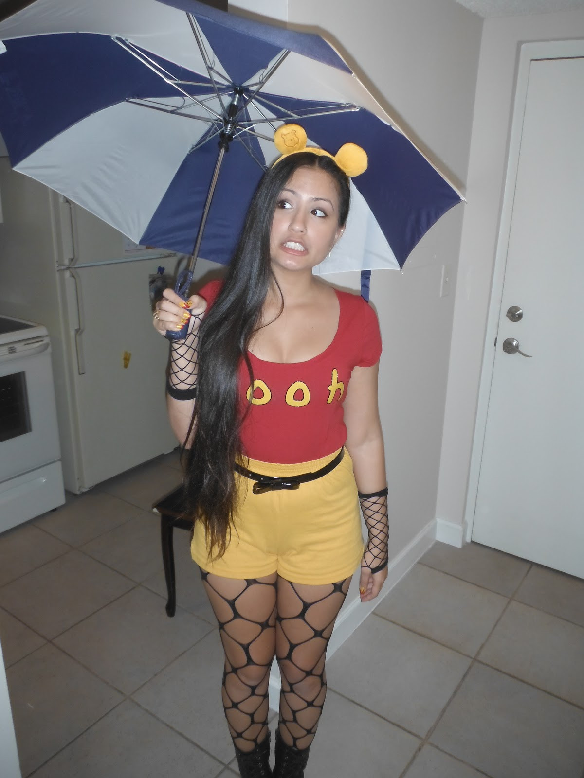 DIY Adult Halloween Costumes
 Dizzida DIY Adult Female Winnie The Pooh Costume