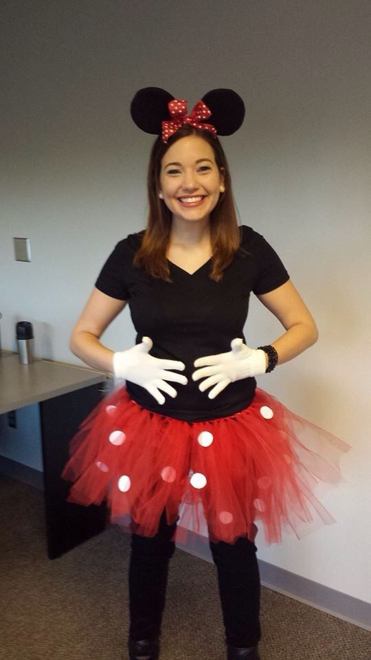 DIY Adult Minnie Mouse Costume
 Easy DIY Minnie Mouse costume DIY red tulle tutu with