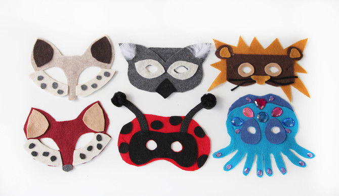 DIY Animal Masks
 DIY No Sew Animal Masks Free Template