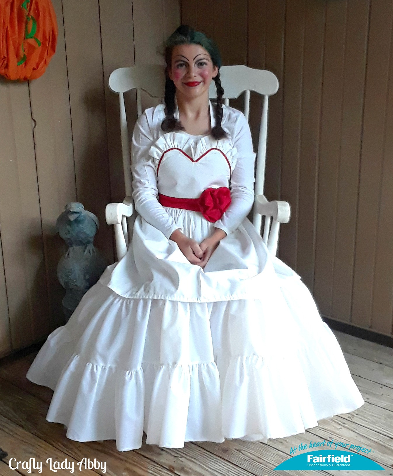 DIY Annabelle Costume
 Annabelle Doll Sweetheart Apron Halloween Costume