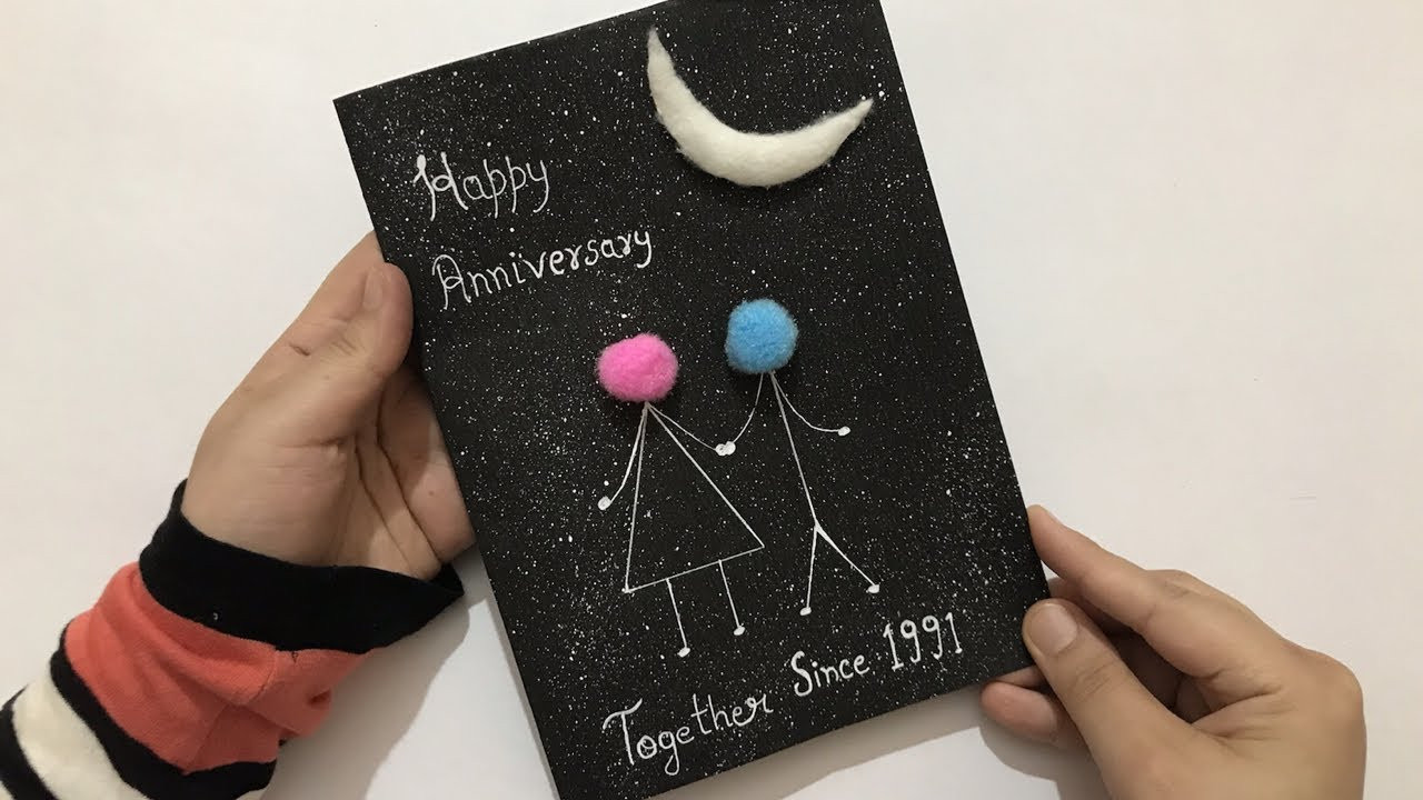 Diy Anniversary Gift Ideas For Parents
 Handmade Anniversary Card