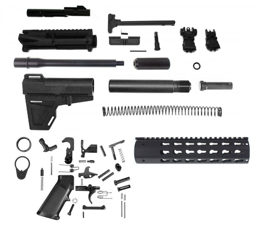 DIY Ar 15 Kits
 Aero Precision 9mm DIY AR 15 Pistol Deluxe 8 5" 9mm