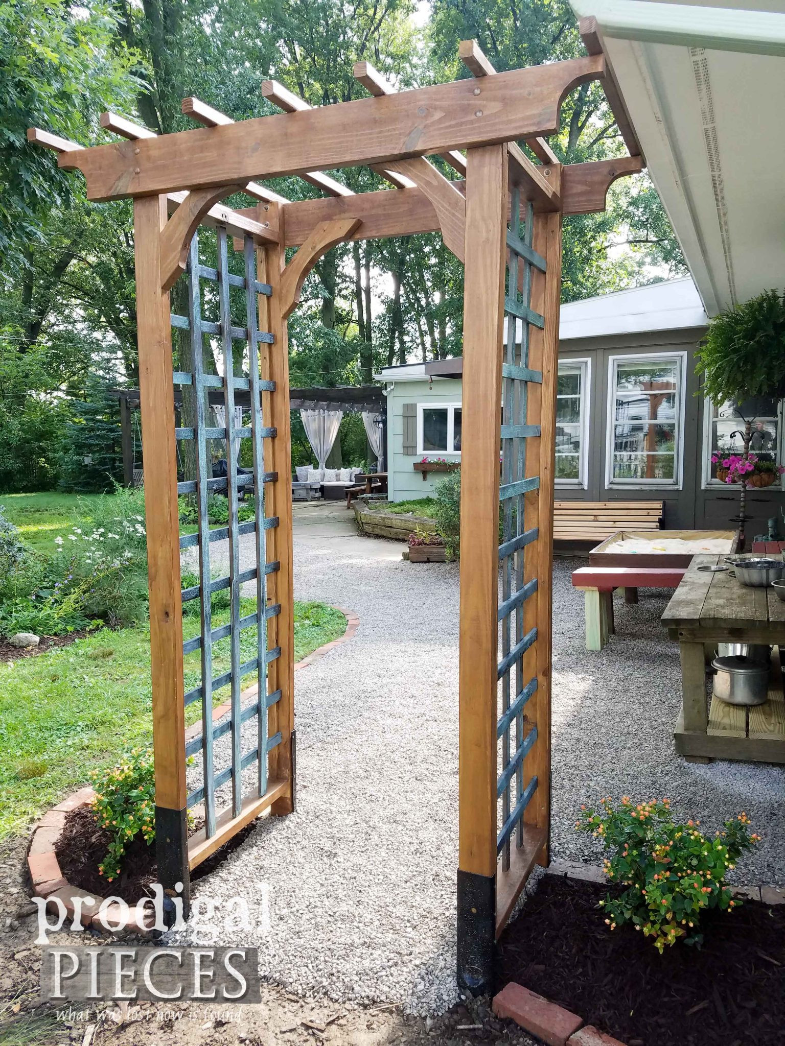 DIY Arbor Plans
 DIY Garden Arbor with Faux Patina Build Plans Prodigal