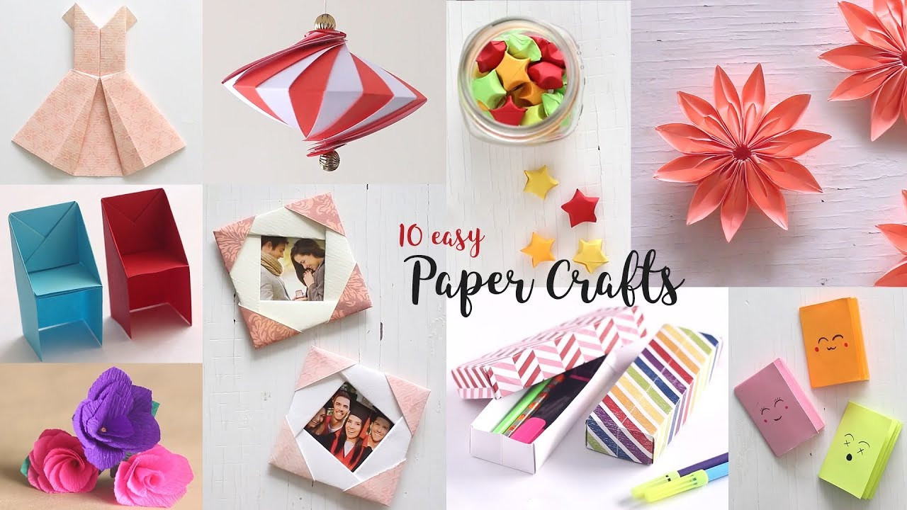 DIY Art And Craft For Adults
 10 Easy Paper Crafts pilation DIY Craft Ideas