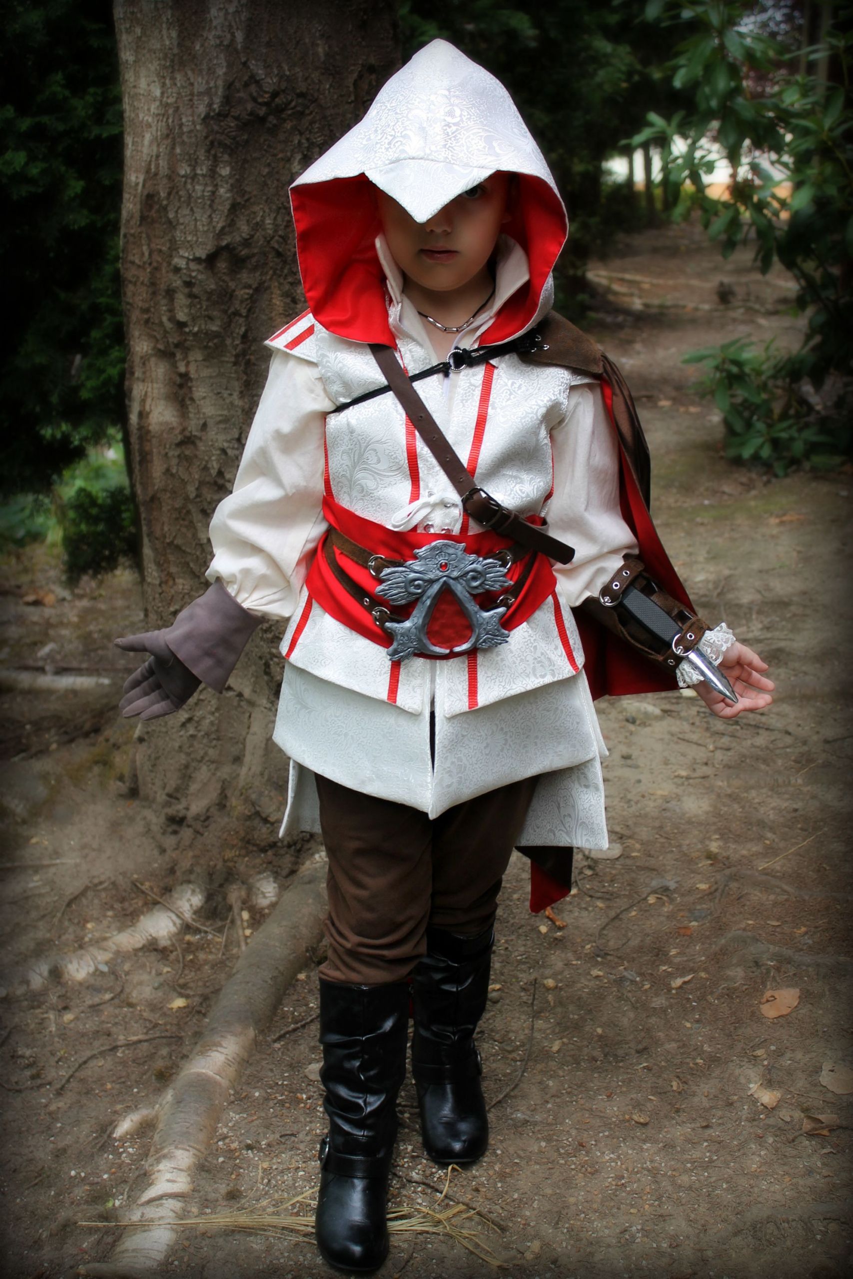 DIY Assassins Creed Costume
 My grandson in his Assassins Creed costume I made for him