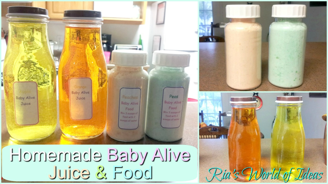 DIY Baby Alive Food
 Ria s World of Ideas Homemade Baby Alive food and juice