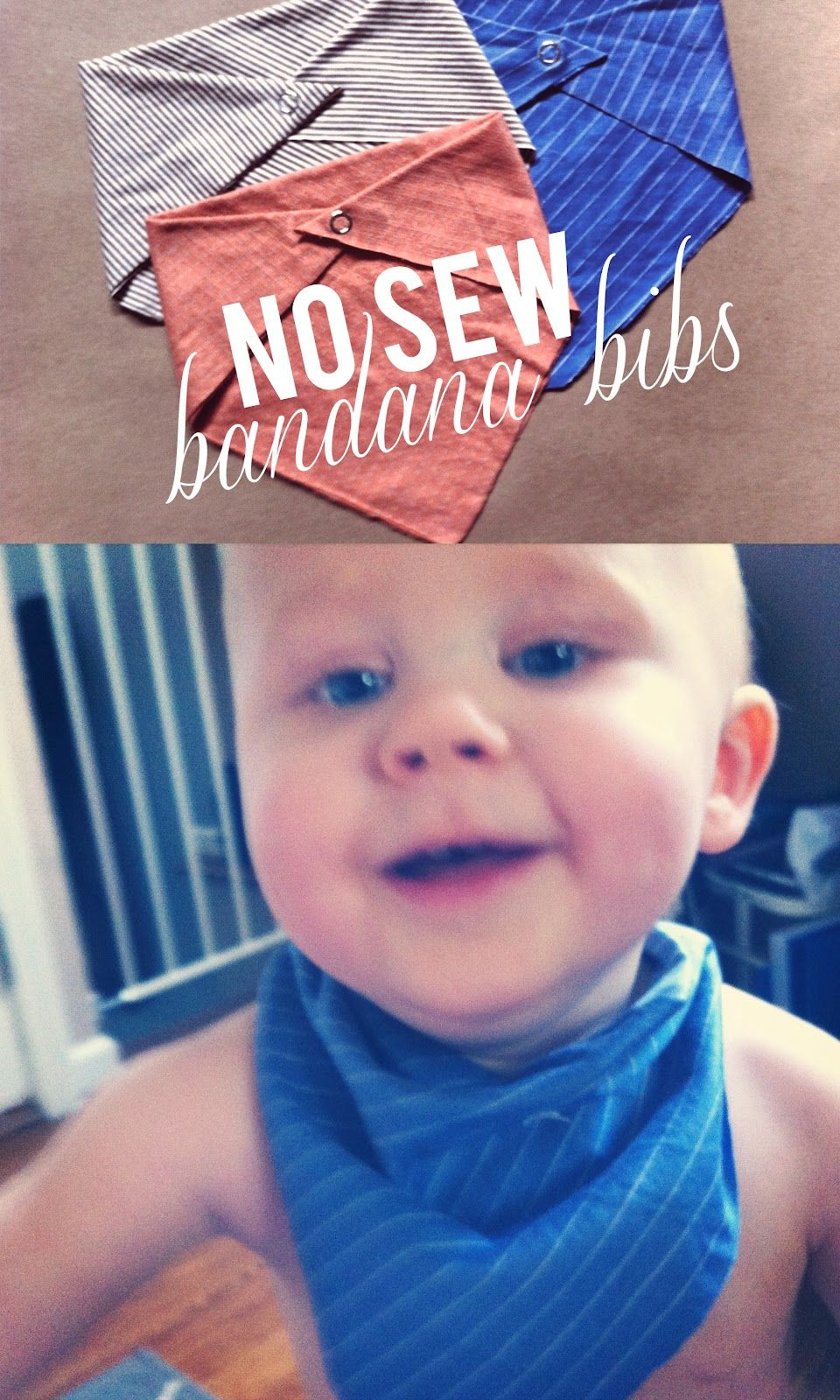 DIY Baby Bandana Bib
 Mostaza Seed No Sew Upcycled Bandana Bibs Awesome easy