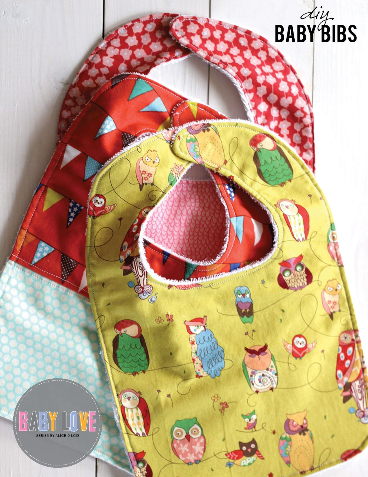 DIY Baby Bib Pattern
 DIY Baby bibs sewing tutorial