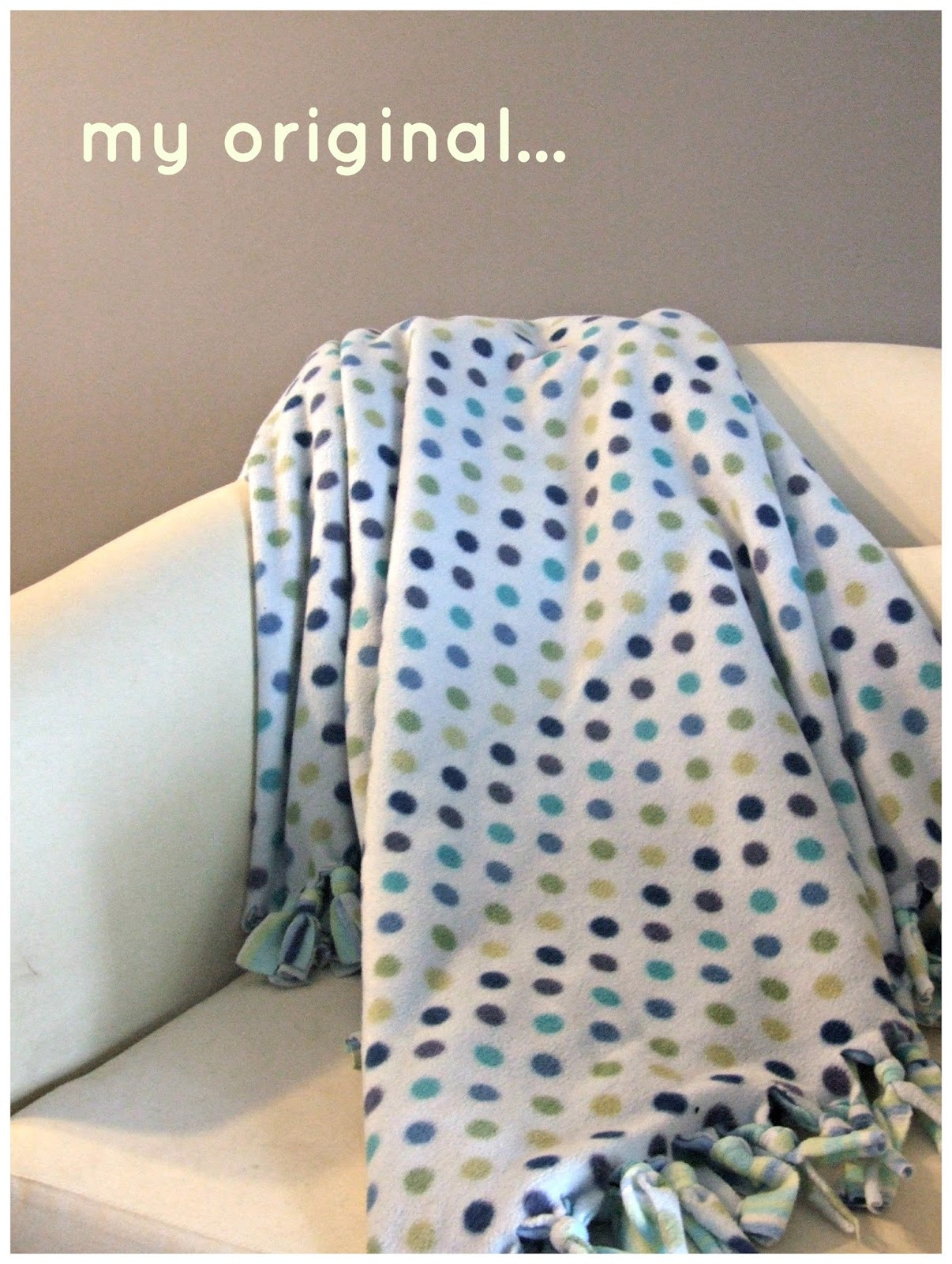 DIY Baby Blankets No Sew
 so gezellig DIY no sew baby blanket
