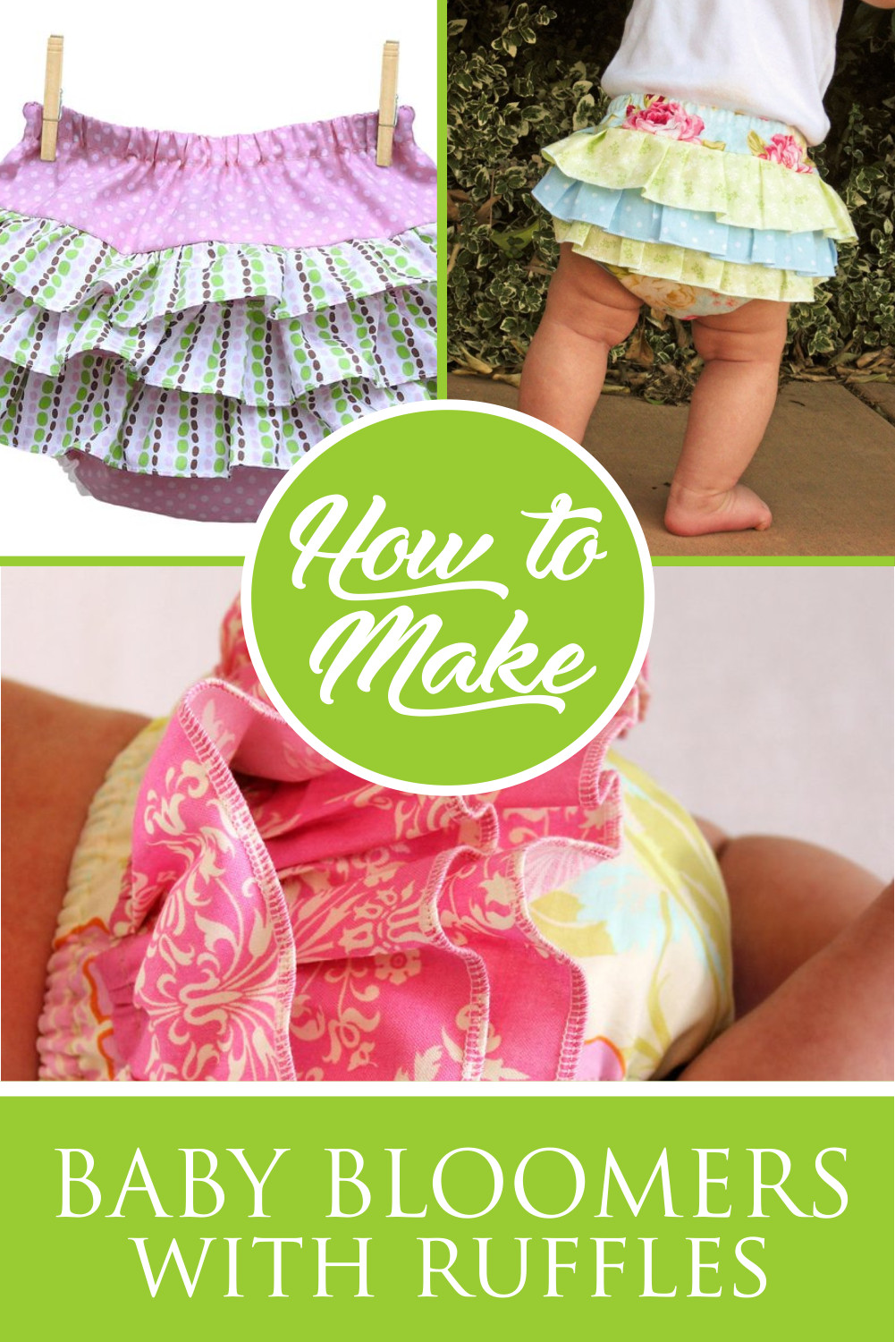 DIY Baby Bloomers
 How to Make Baby Bloomers with Ruffles