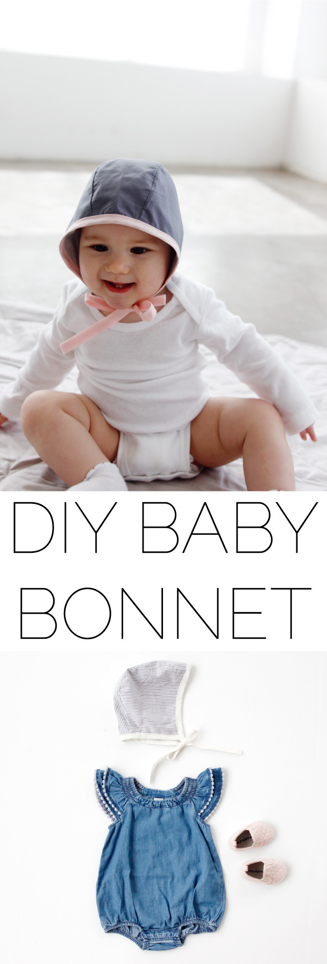 DIY Baby Bonnet
 2 New Baby Bonnet Patterns see kate sew