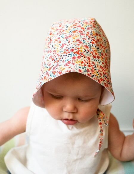 DIY Baby Bonnet
 Free Baby Bonnet Sewing Patterns DIY Crush