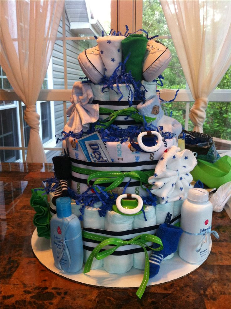 Diy Baby Boy Shower Gift Ideas
 Southern Blue Celebrations Diaper Cakes for BOYS