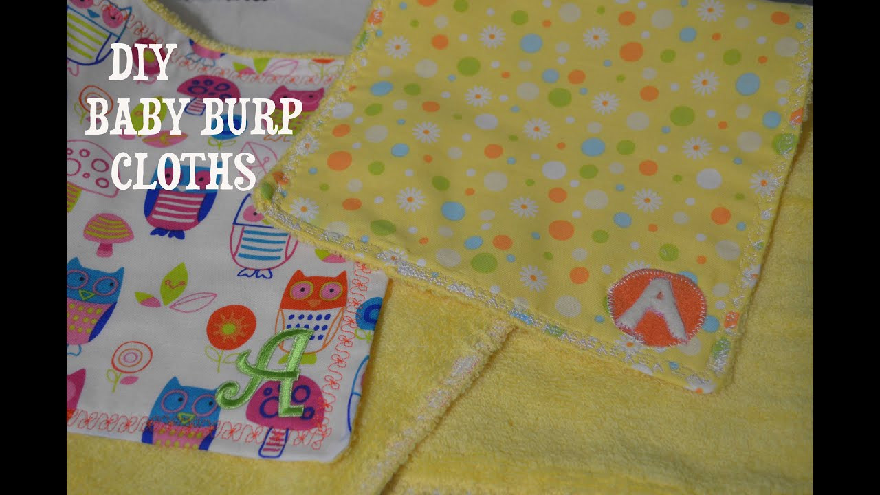 DIY Baby Burp Cloths
 DIY BABY BURP CLOTHS BEGINNER FRIENDLY BABY SHOWER GIFT